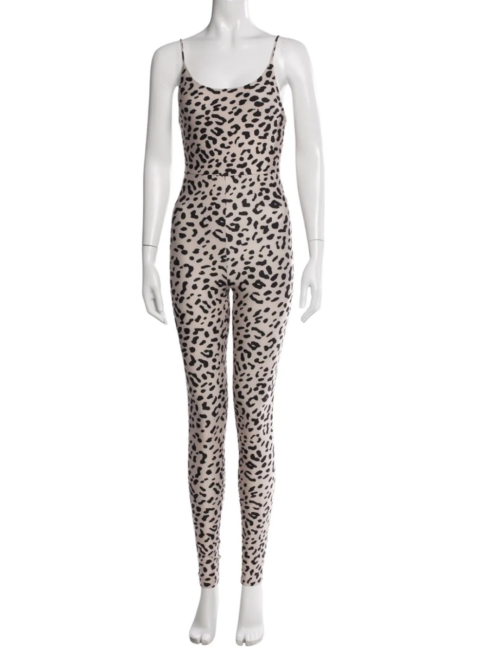 Alice + Olivia Animal Print Scoop Neck Jumpsuit Catsuit - Picture 3 of 13